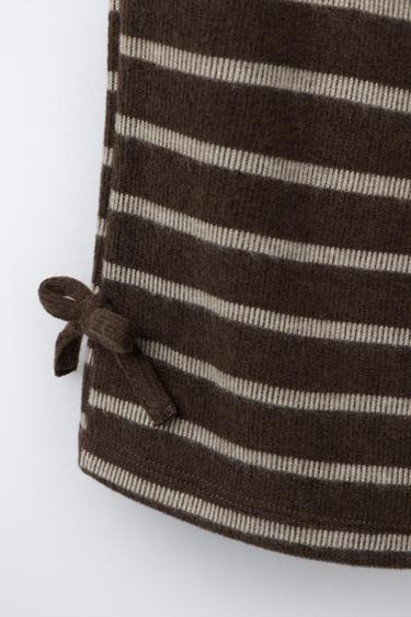 SOFT-TOUCH BOW CULOTTES - Dark brown by Zara - Image 3