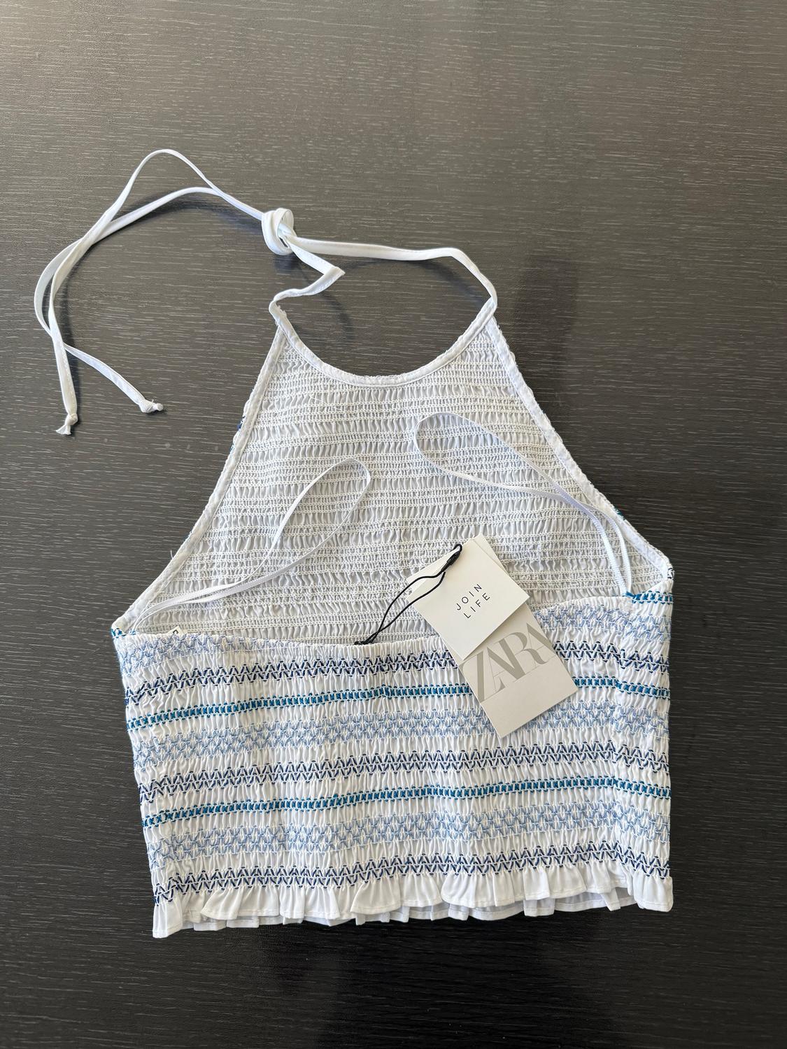 EMBROIDERED POPLIN TOP - Image 2