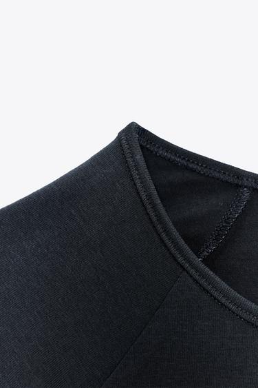 SOFT-TOUCH T-SHIRT - Charcoal grey de Zara - Image 6