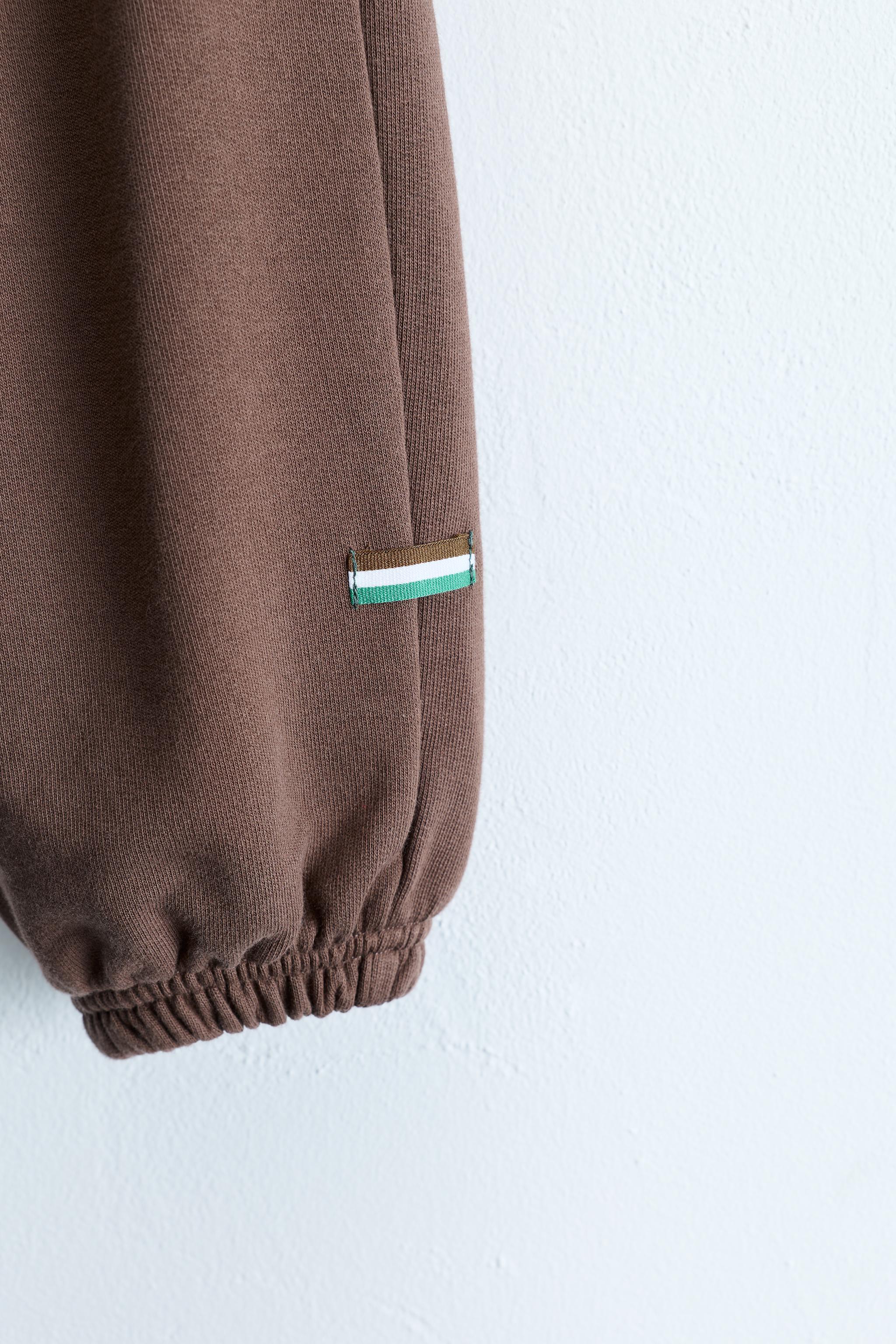 Детские брюки Zara TIMELESS - FLEECE JOGGERS WITH LABEL — фото 3