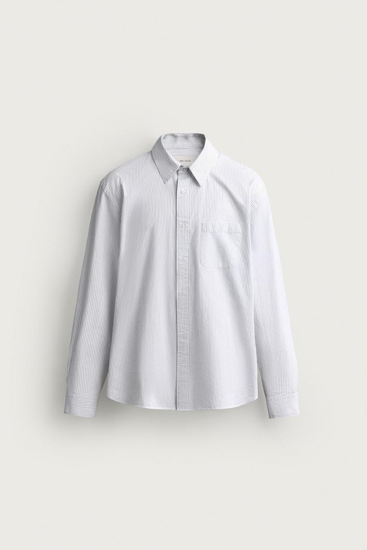 Camisa relaxed fit popelin