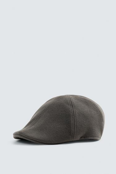 MŨ NỒI VẢI FLANEL - Màu nâu /nâu xám từ Zara