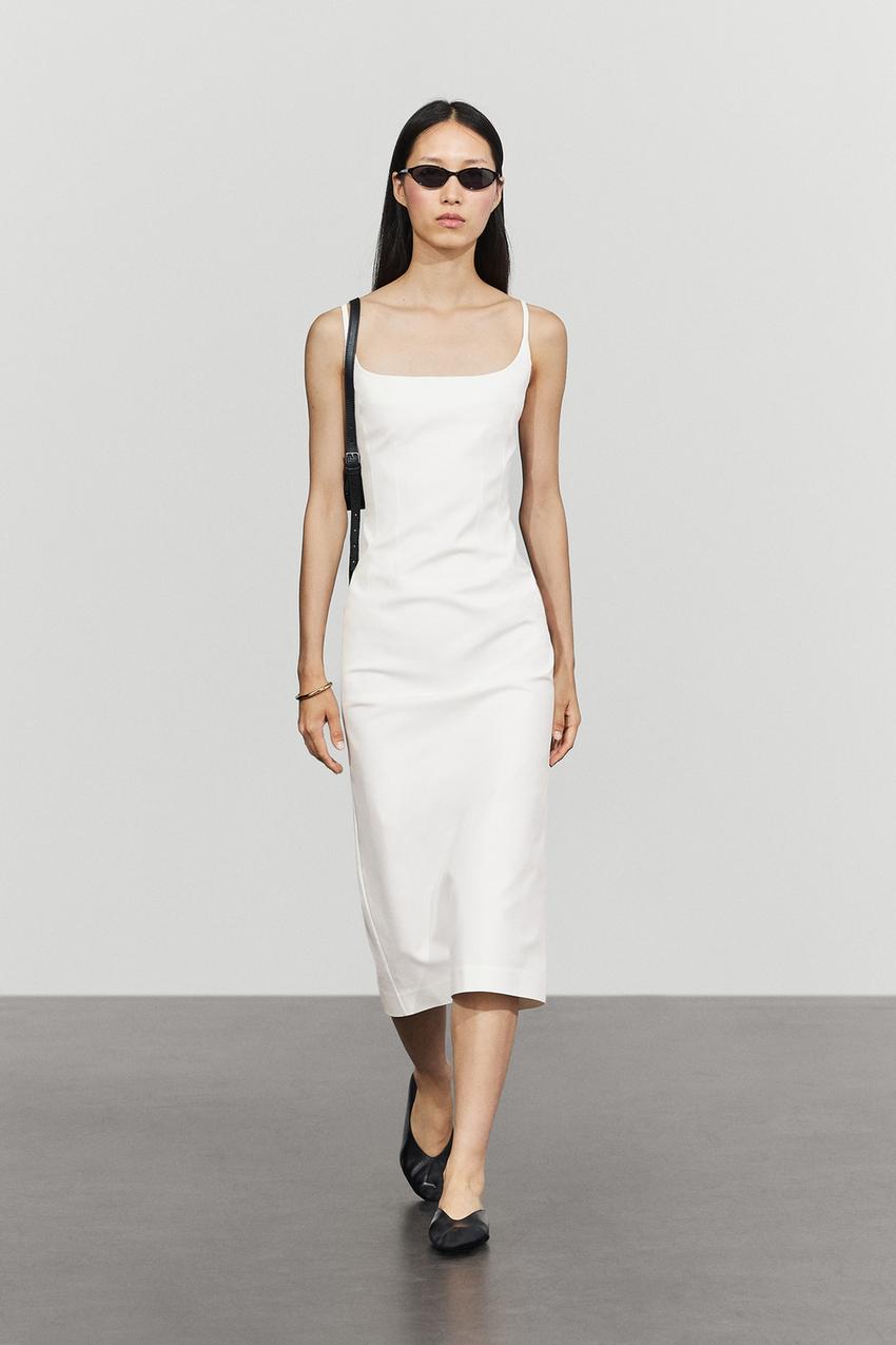 white bodycon dress zara Cotton blend stretch midi - dan pin 109 Harper Contrast Corset Mini Color:Dark Cherry Spring Outfits Prom Spring