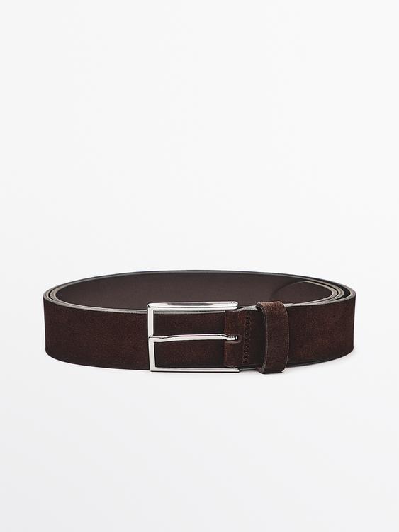 Plush nappa leather belt with nickel buckle from Zara - $100