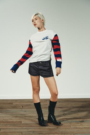 T-SHIRT VARSITY À RAYURES - Multicolore de Zara