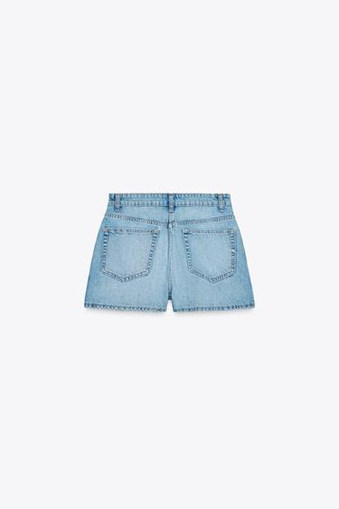 JUPE-CULOTTE EN JEAN TRF - Bleu de Zara - Image 7