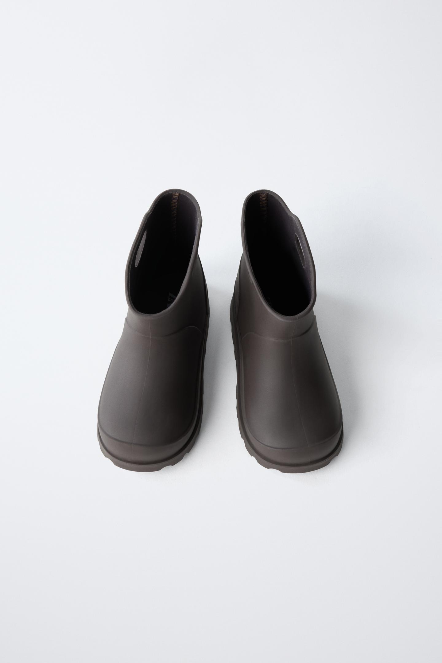 Детские ботинки Zara Rain Boots, цвет: Шоколадный — фото 4