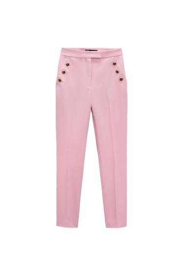 PANTALÓN BOTONES ROSA