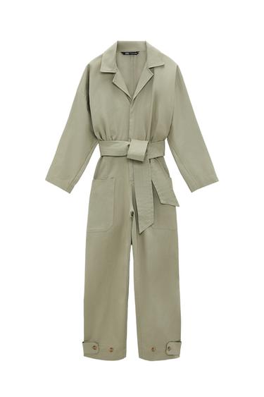LONG BELTED JUMPSUIT