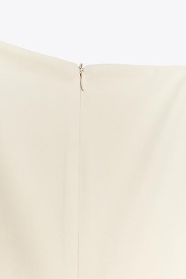 SHORT DRESS WITH DRAPED FABRIC - Vanilla by Zara - Image 5