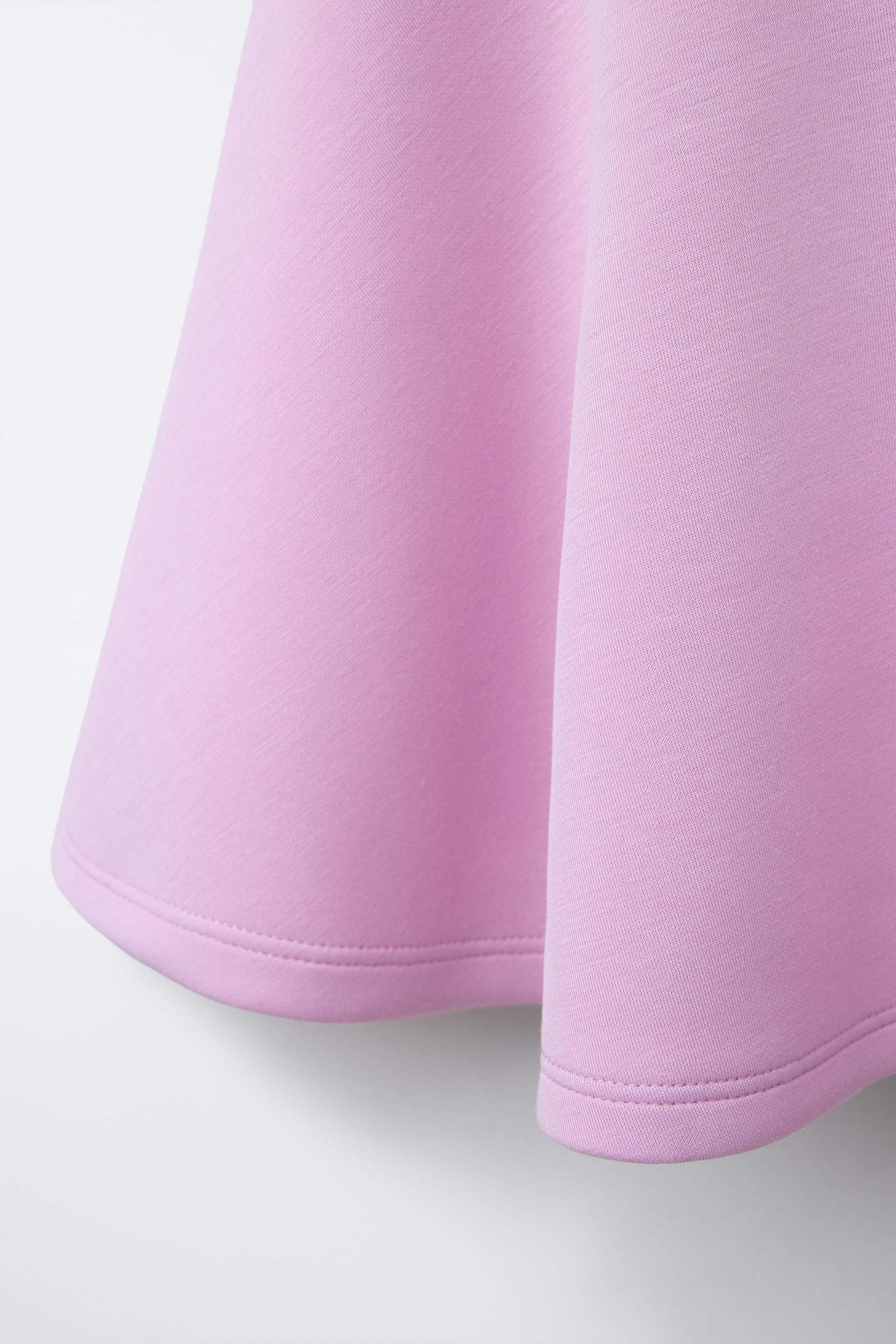 ワンピース コントラストカラー ゆったり ポロカラー レトロ コントラスト襟テクニカルワンピース - ピンク | ZARA Japan / 日本