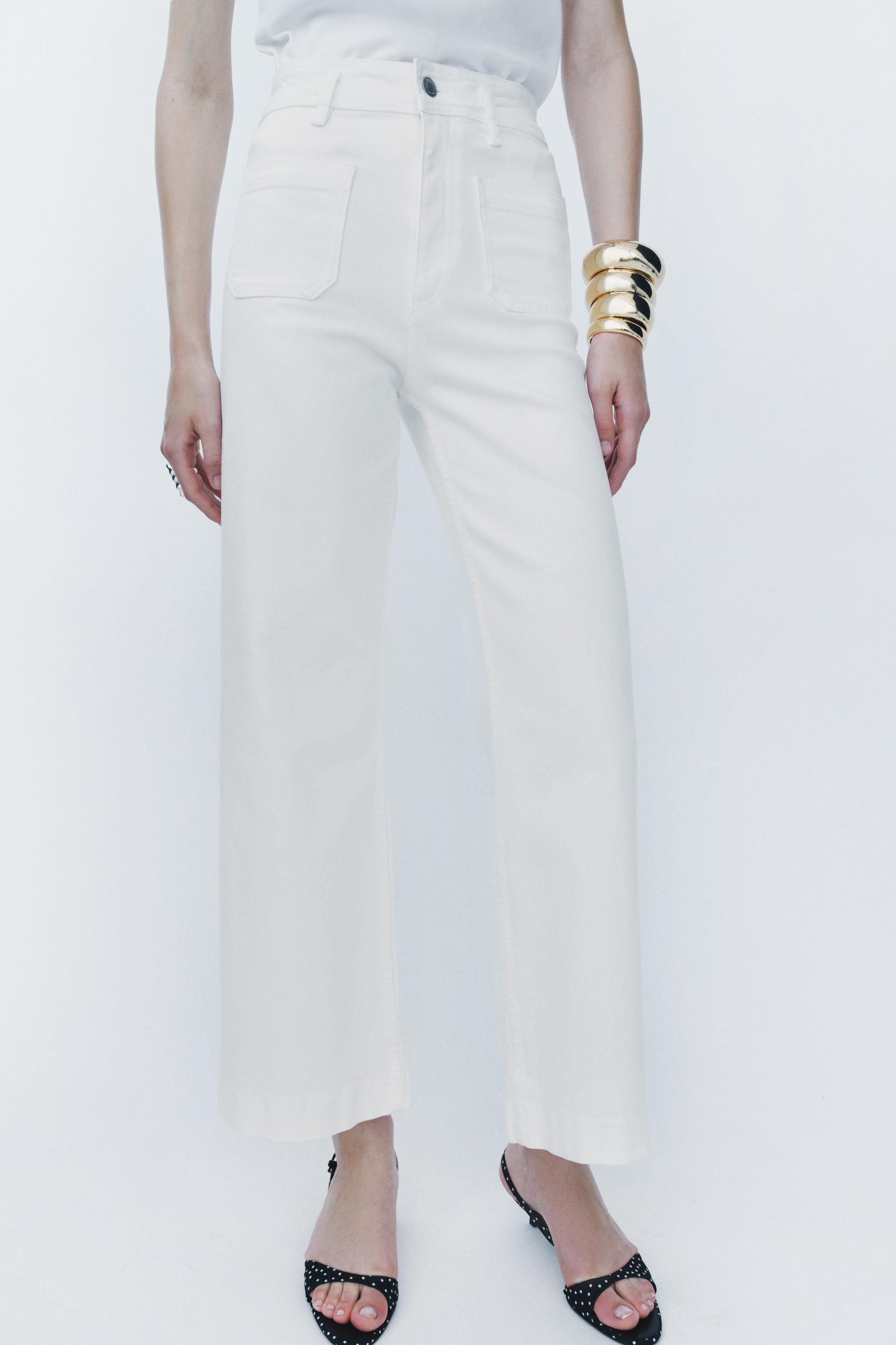 【ZARA】MARINE STRAIGHT-LEG ハイライズ ポケット デニムパンツ ZARA】MARINE STRAIGHT-LEG ハイライズ ポケット デニムパンツ