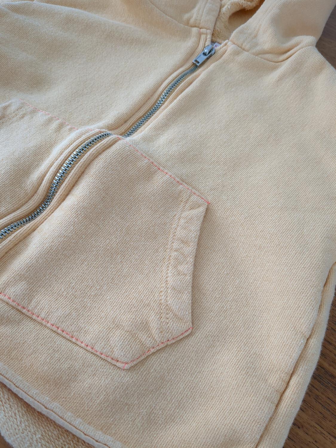 COTTON SWEATSHIRT WITH HOODIE. LIGHT ORANGE. - Image 4