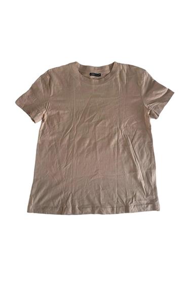 CAMISETA BÁSICA DE MANGA CORTA ROSA PALO