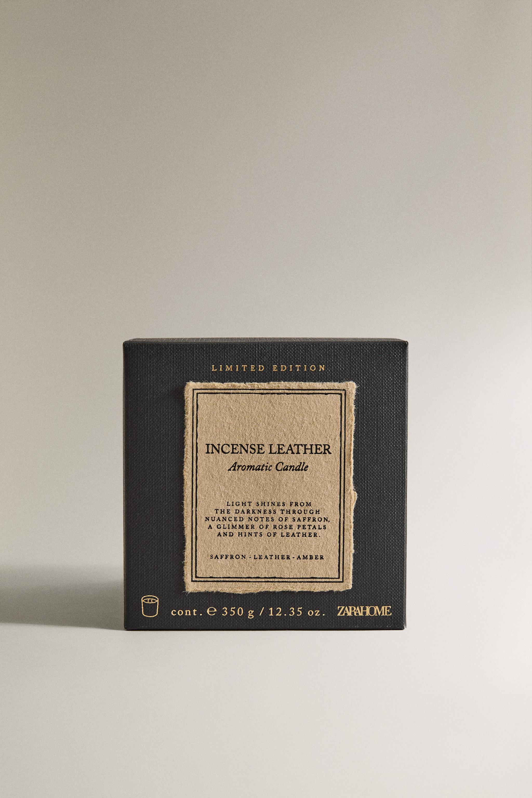 GR) INCENSE LEATHER SCENTED CANDLE