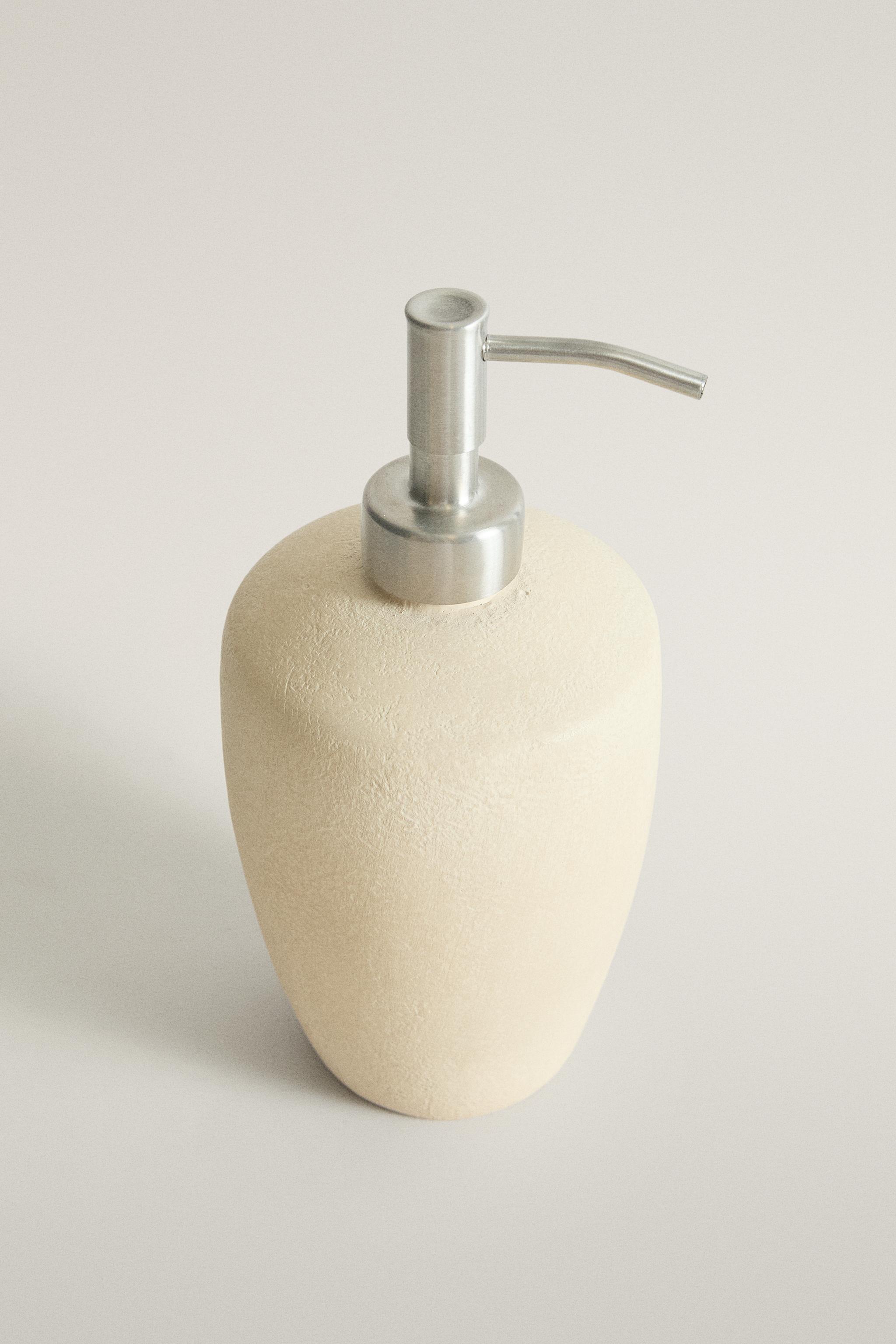 DISTRIBUTEUR SAVON CÉRAMIQUE TERRE