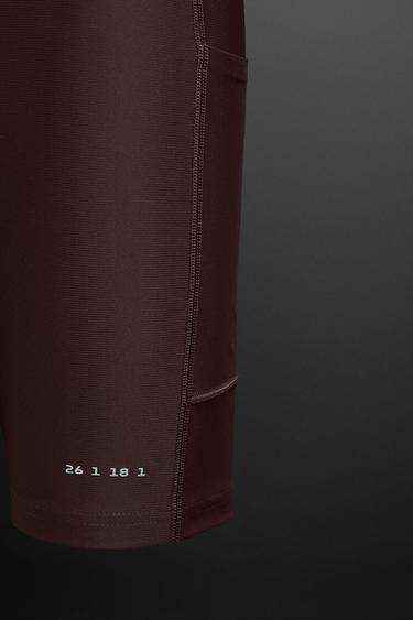 TRAINING LEGGINGS - Burgundy by Zara - Image 8