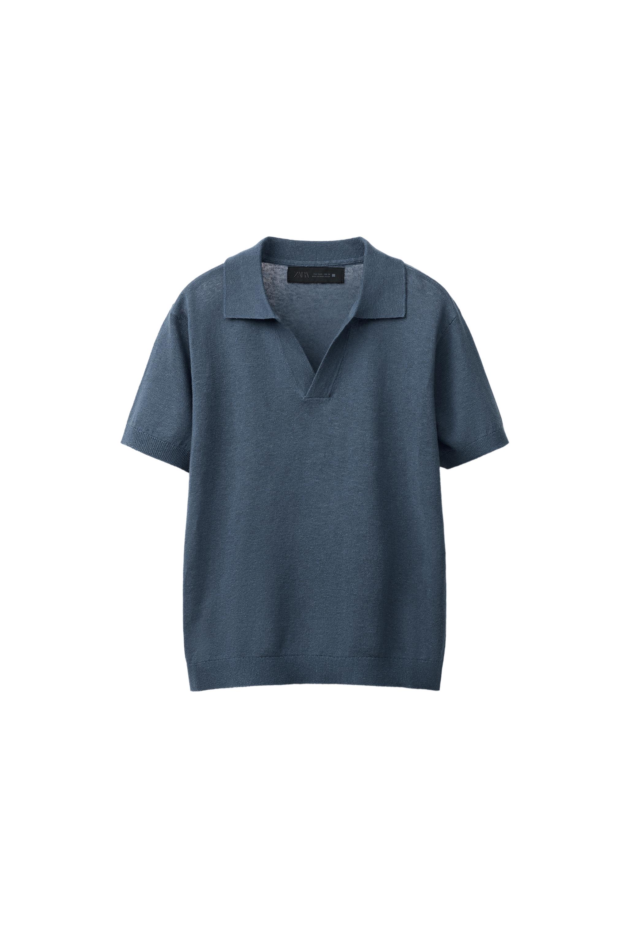 TRICÔ DE POLO jellyyabashi tee polo Pedestal トップス COM Brasil ZARA | Antracita Gris - SEDA - LÃ トップス