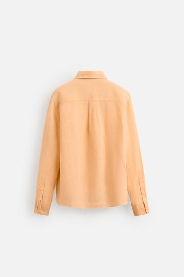CHEMISE 100 % LIN - Mandarine de Zara - Image 7