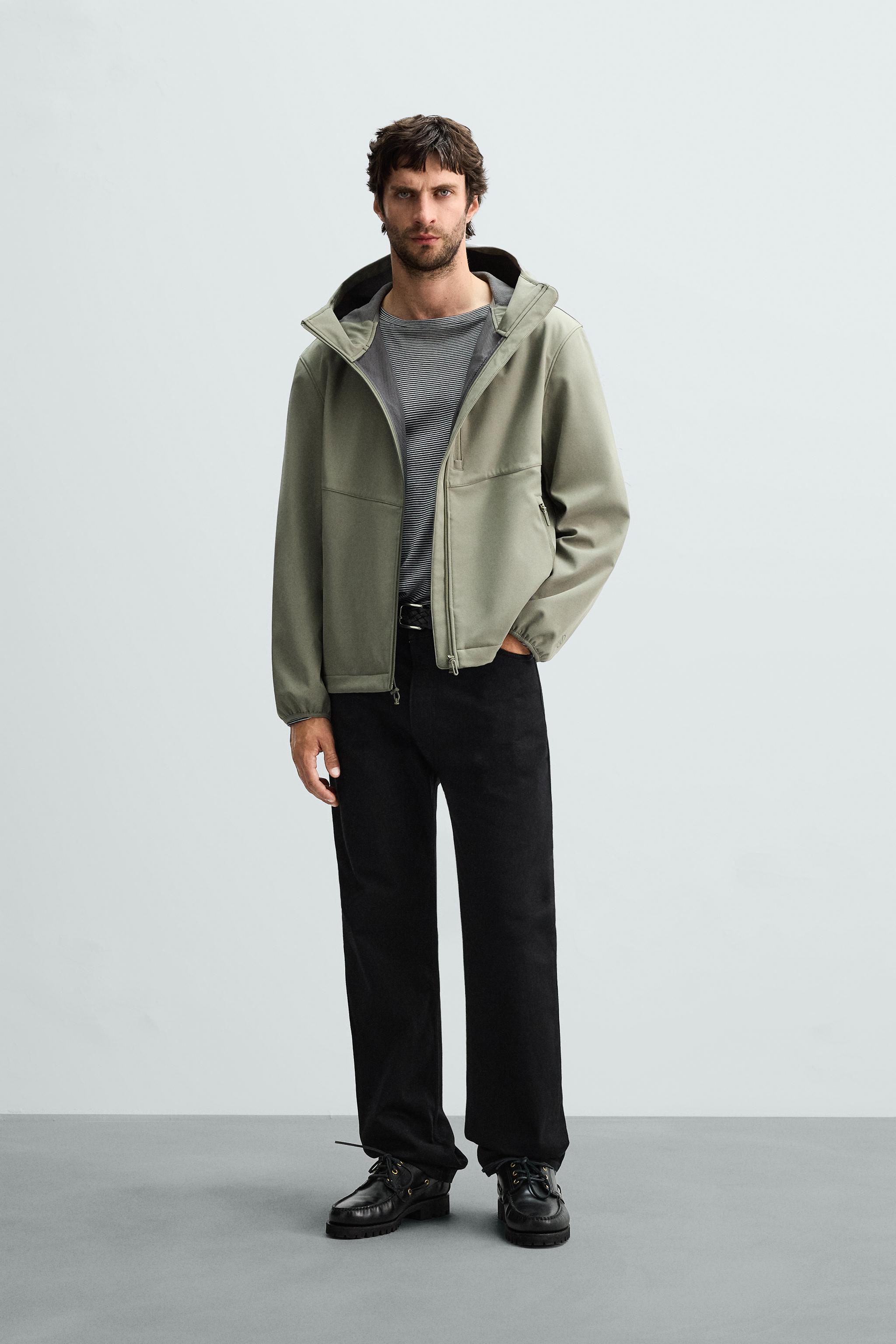 COMBINED TECHNICAL JACKET WITH HOOD - Oyster-white | ZARA