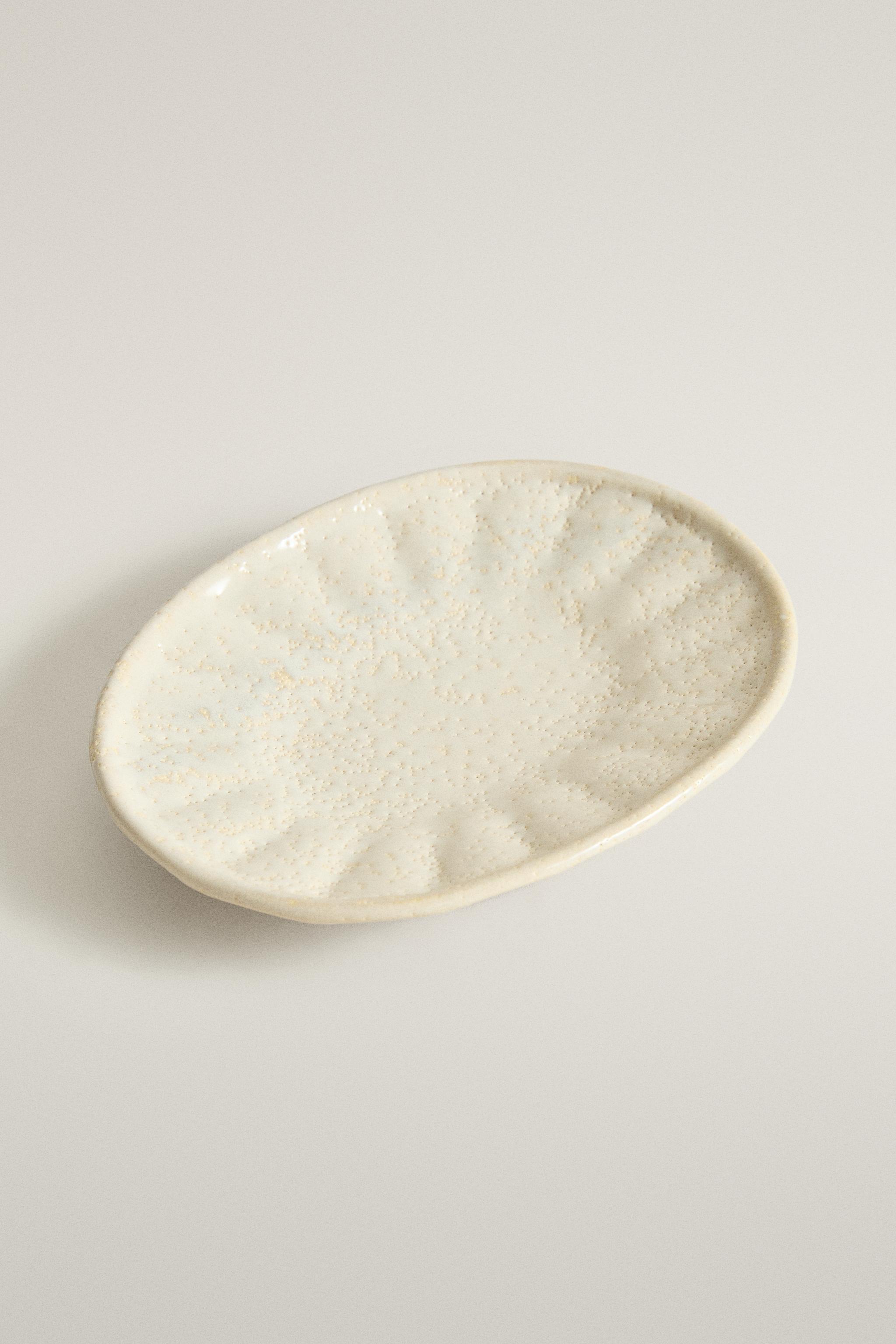 RUSTIC CERAMIC SOAP DISH