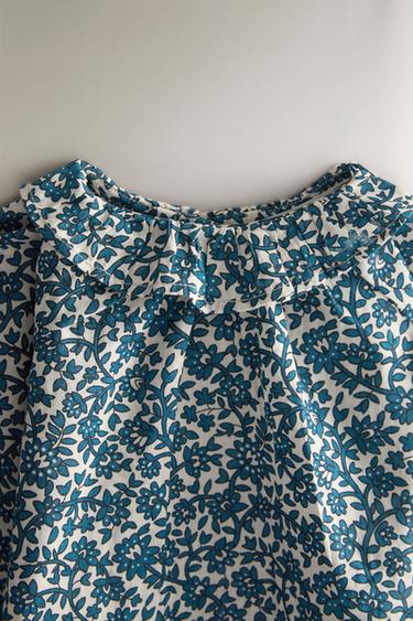 CHEMISE À FLEURS BÉBÉ - Écru / Bleu de Zara - Image 1