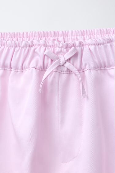 PANTALON BARREL FRONCÉ - Rose de Zara - Image 2