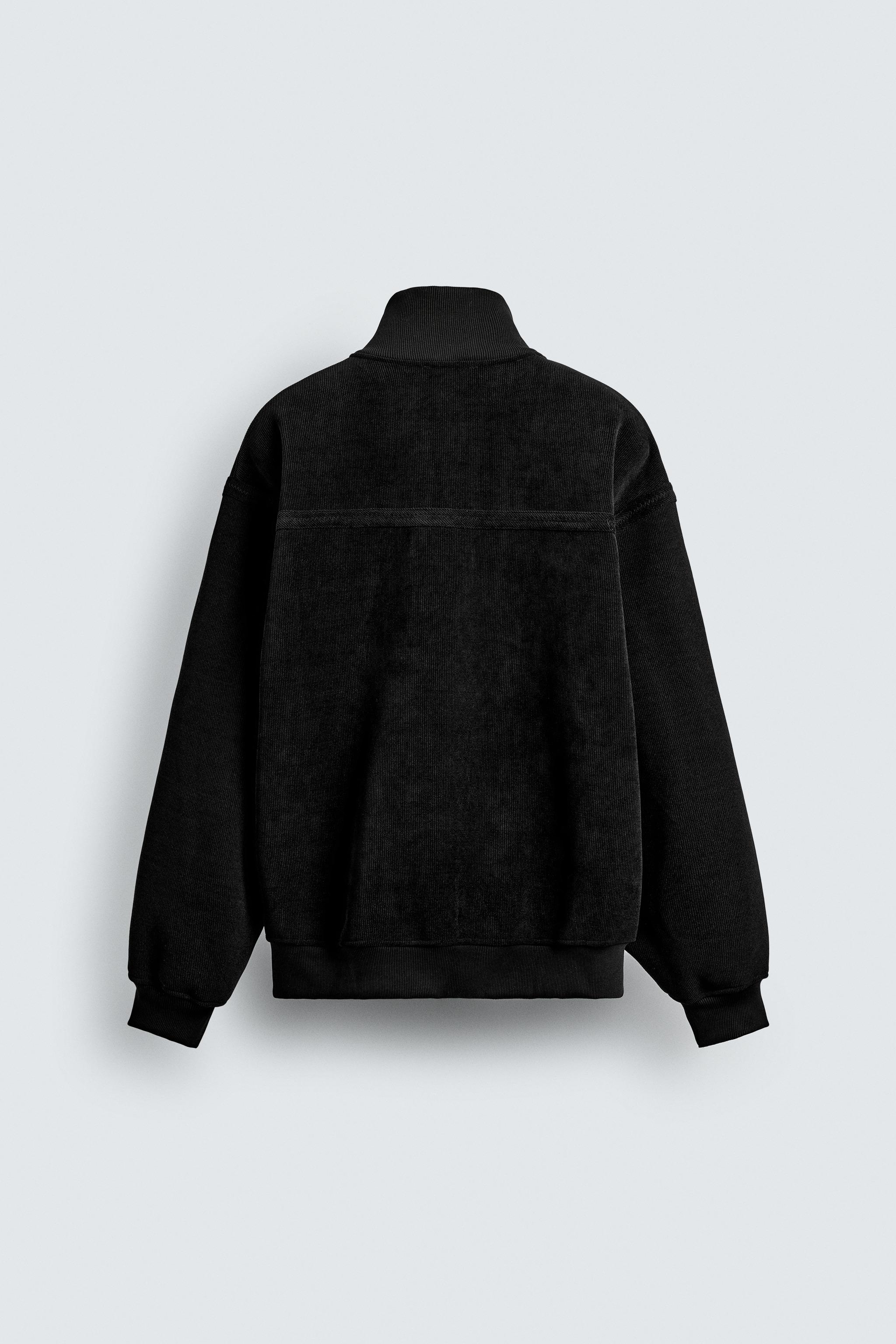 CORDUROY QUARTER-ZIP SWEATSHIRT