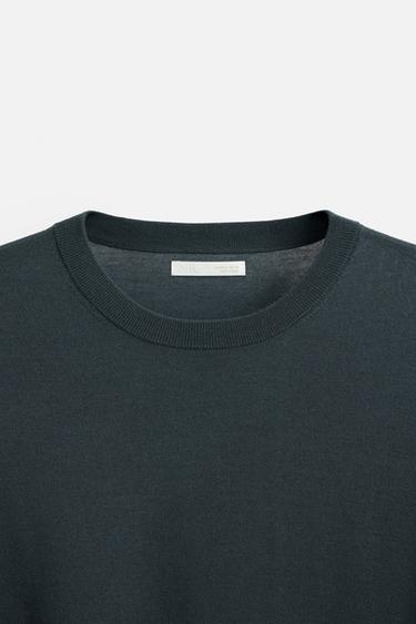 LIGHTWEIGHT 100% WOOL SWEATER - Bluish by Zara