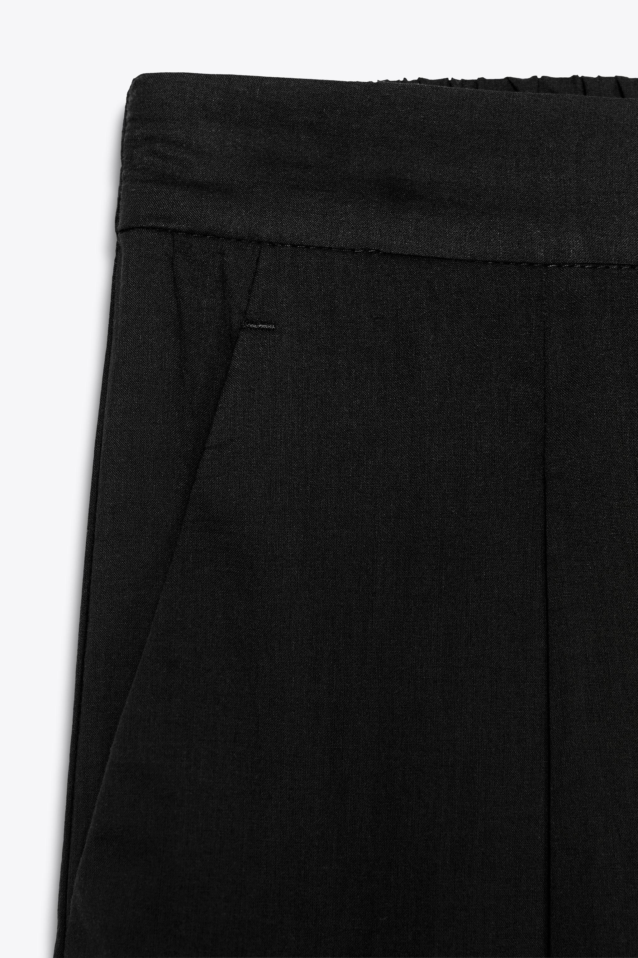 ZW COLLECTION ダーツパンツ - ブラック | ZARA Japan / 日本