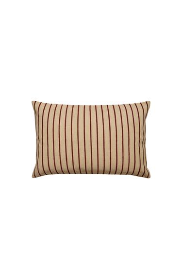 GESTREEPTE KUSSENHOES - Lichtbeige van Zara