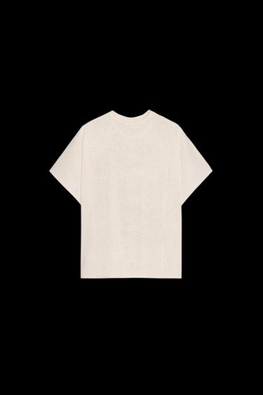 RUSTIC LAYERED T-SHIRT - Light beige by Zara