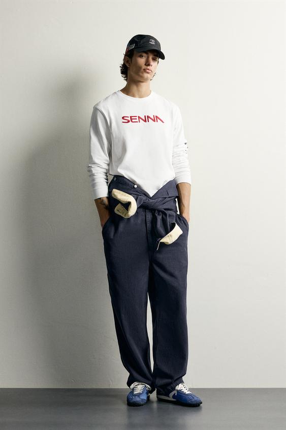 OVERSIZED-OVERALL AYRTON SENNA © SENNA BRANDS - Tintenblau von Zara - Bild 0