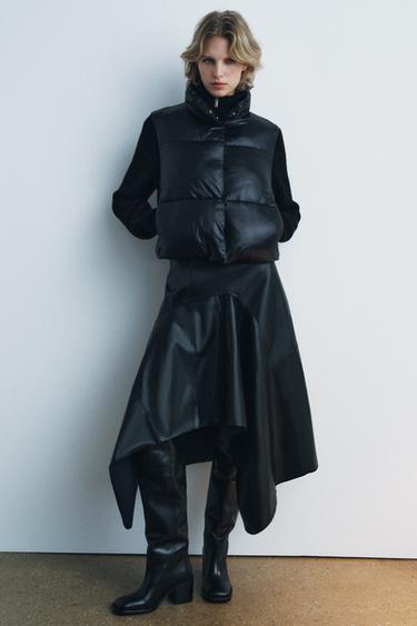 ZW COLLECTION COMBINED QUILTED JACKET - Black by Zara - Image 0