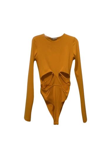 ORANGE CUT OUT BODYSUIT
