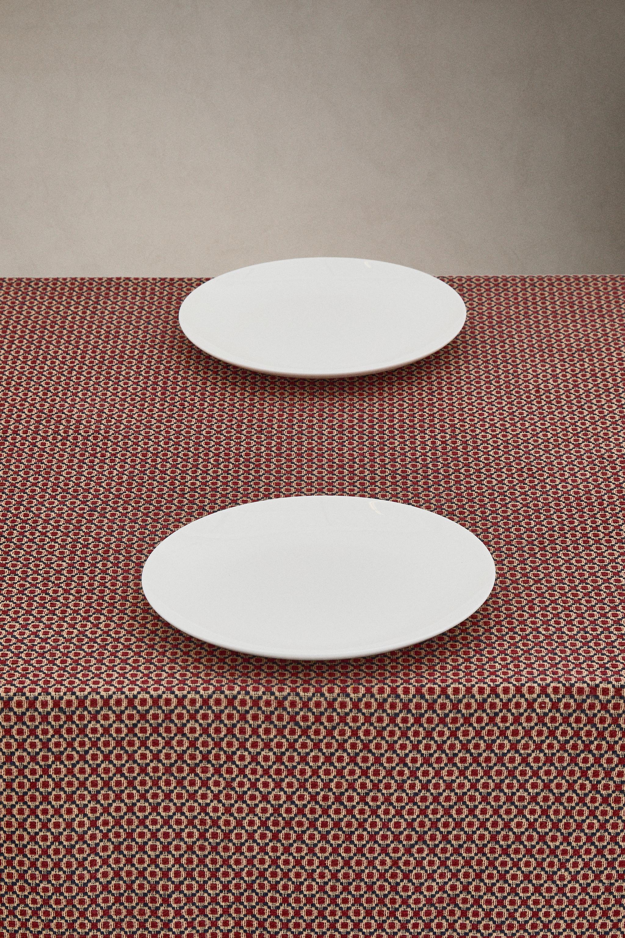 GEOMETRIC COTTON CHRISTMAS TABLECLOTH
