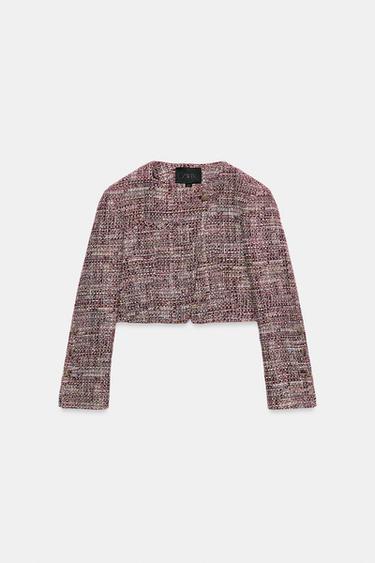 CHAQUETA ESTRUCTURA ZW COLLECTION - Granate de Zara - Imagen 0