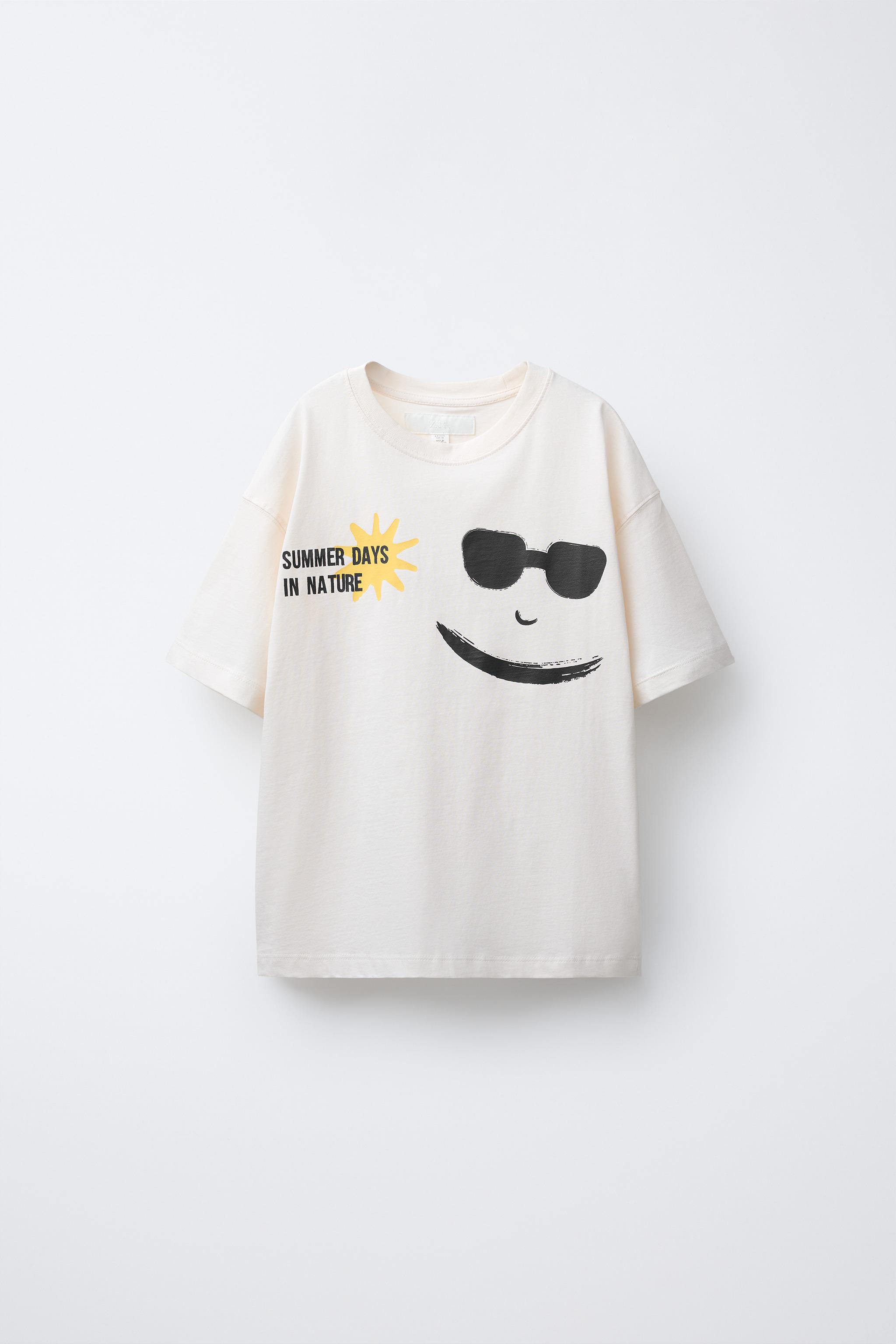 トップス CFIERCE 25 summer T-shirt PRINTED T-SHIRT - Oyster-white | ZARA South Africa