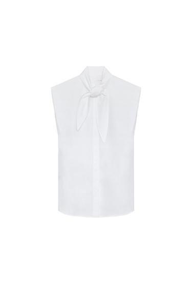 ZW COLLECTION BOW SHIRT - White by Zara