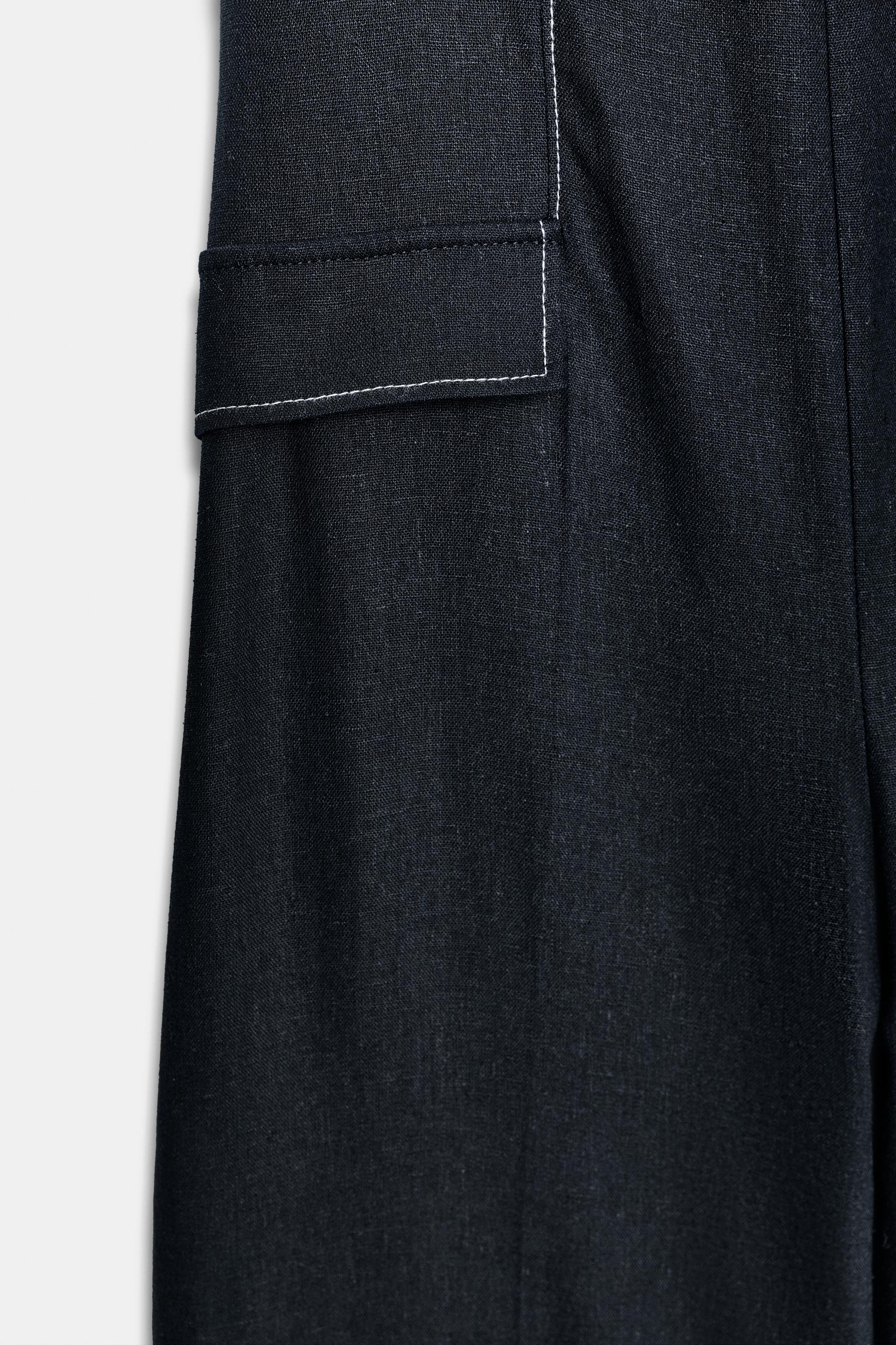 COMBINAISON HALTER SURPIQÛRES CONTRASTANTES AVEC LIN