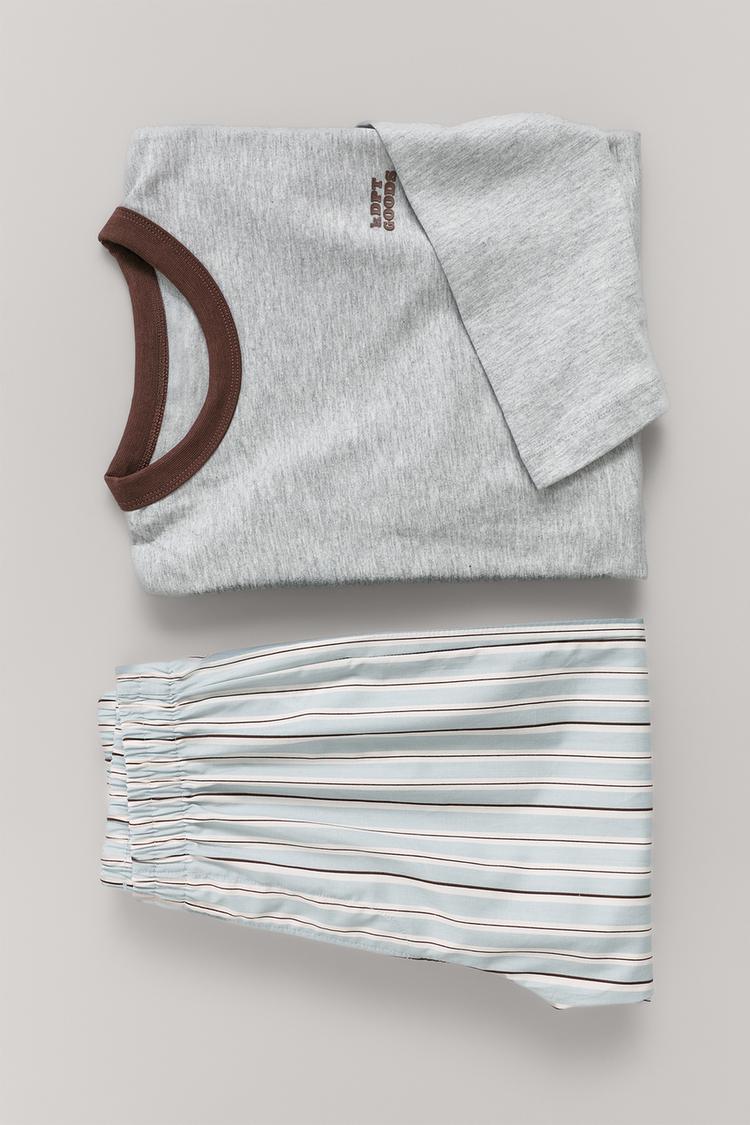 6-14 AÑOS/ PIJAMA COMBINADO RAYAS