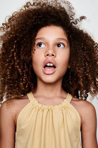 TOP À ENCOLURE AMÉRICAINE - Jaune de Zara - Image 6