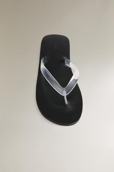 MINIMALIST TRANSPARENT SANDALS - Black by Zara - Image 4
