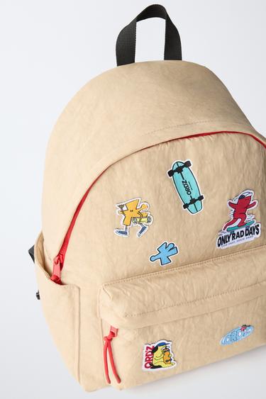 PATCH BACKPACK - Beige by Zara - Image 2