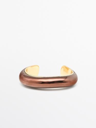 Bracelet patine effet bronze - Marron de Zara