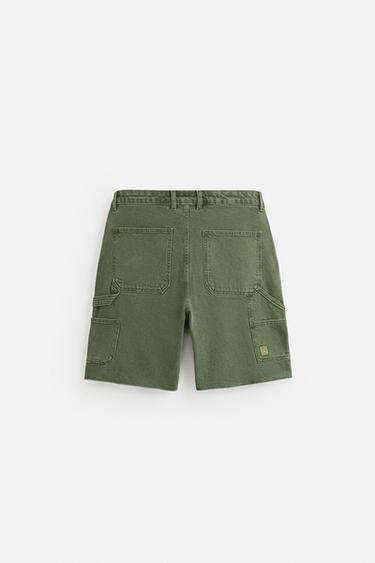CARPENTER POCKET BERMUDA SHORTS - Green by Zara - Image 6