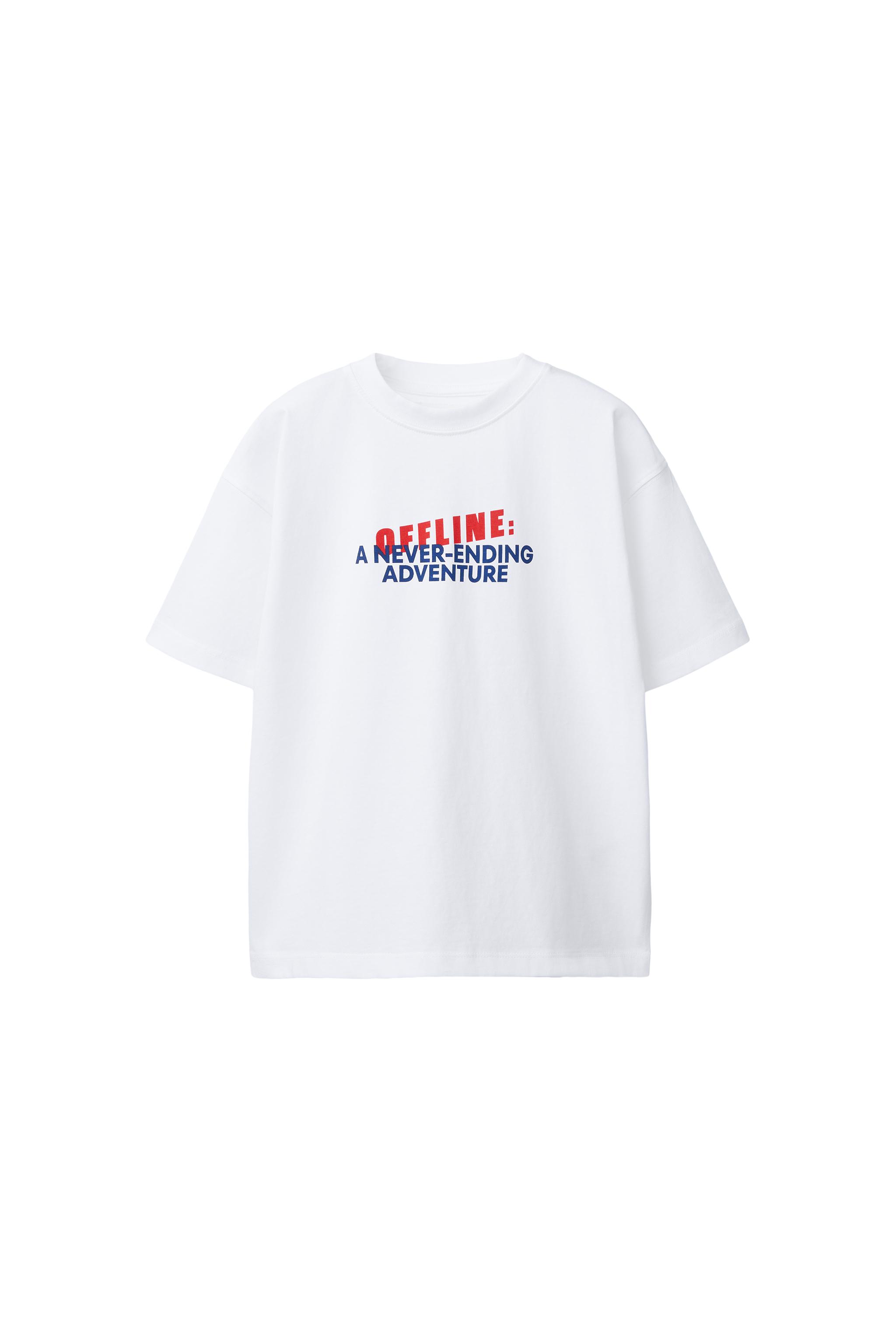 テキストプリントTシャツ - ホワイト | ZARA Japan / 日本