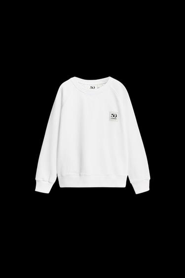 1/2-6 AÑOS/ SUDADERA BOLSILLO ETIQUETA 50TH ANNIVERSARY - Blanco de Zara - Imagen 0