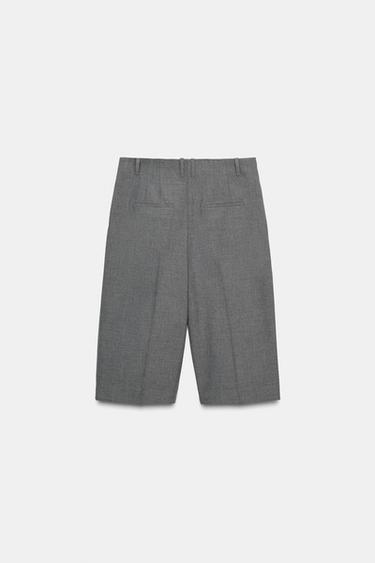 ZW COLLECTION LONG BERMUDA SHORTS - Grey marl by Zara - Image 5