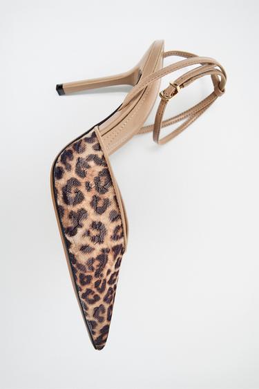 PRINTED MESH SHOES - Leopard by Zara